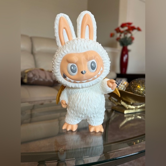 3D Printed Adorable White and Cream Labubu Decor. - Picture 12 of 14